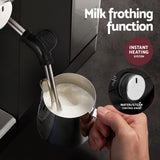 20-Bar Espresso Coffee Machine – Black Café-Style Maker