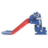 Kids slide set with basketball hoop featuring smooth surfaces and colorful design for safe play.