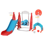 Kids  Slide & Swing Combo with Hoop and Goal