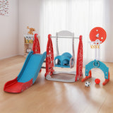 Kids  Slide & Swing Combo with Hoop and Goal