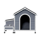 Large Wooden Dog Kennel House – Outdoor & Indoor Pet Cabin for Puppies