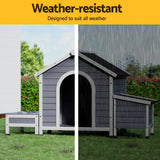 Large Wooden Dog Kennel House – Outdoor & Indoor Pet Cabin for Puppies