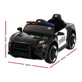 Kids electric patrol police car features flashing lights and a realistic design for imaginative play.