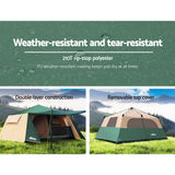8-Person Instant Up Tent – Easy Setup Family Camping Dome