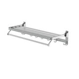 Towel Rail Rack Holder 4 Bars Wall Mounted Aluminium Foldable Hanging The Yak Merchant