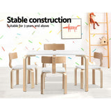 Keezi 5PCS Kids Table and Chairs Set Activity Toy Play DeskThe Yak Merchant
