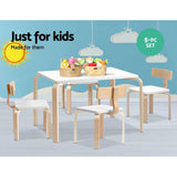 Keezi 5PCS Kids Table and Chairs Set Activity Toy Play DeskThe Yak Merchant