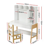 Keezi 2PCS Kids Table and Chairs Set Study Activity Toys Storage Desk The Yak Merchant