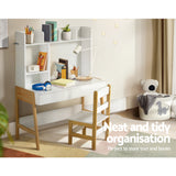 Keezi 2PCS Kids Table and Chairs Set Study Activity Toys Storage Desk The Yak Merchant