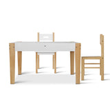 Keezi 3PCS Kids Table and Chairs Set Storage Toys Play Activity Desk CThe Yak Merchant