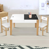 Keezi 3PCS Kids Table and Chairs Set Storage Toys Play Activity Desk CThe Yak Merchant