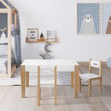 Keezi 3PCS Kids Table and Chairs Set Storage Toys Play Activity Desk CThe Yak Merchant