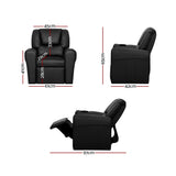 Keezi Kids Recliner Chair PU Leather Sofa Lounge Couch Children ArmchaThe Yak Merchant