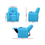 Keezi Kids Recliner Chair PU Leather Sofa Lounge Couch Children ArmchaThe Yak Merchant