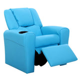 Keezi Kids Recliner Chair PU Leather Sofa Lounge Couch Children ArmchaThe Yak Merchant