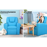 Keezi Kids Recliner Chair PU Leather Sofa Lounge Couch Children ArmchaThe Yak Merchant