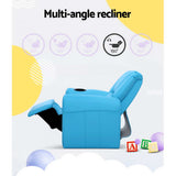 Keezi Kids Recliner Chair PU Leather Sofa Lounge Couch Children ArmchaThe Yak Merchant