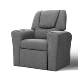Keezi Kids Recliner Chair Linen Soft Sofa Lounge Couch Children ArmchaThe Yak Merchant