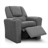 Keezi Kids Recliner Chair Linen Soft Sofa Lounge Couch Children ArmchaThe Yak Merchant