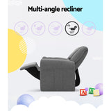 Keezi Kids Recliner Chair Linen Soft Sofa Lounge Couch Children ArmchaThe Yak Merchant