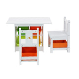 Keezi 3PCS Kids Table and Chairs Set Children Furniture Play Toys StorThe Yak Merchant