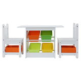 Keezi 3PCS Kids Table and Chairs Set Children Furniture Play Toys StorThe Yak Merchant