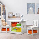 Keezi 3PCS Kids Table and Chairs Set Children Furniture Play Toys StorThe Yak Merchant