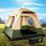 Weisshorn Family Camping Tent 4 Person Hiking Beach Tents GreenThe Yak Merchant