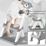 Potty Training Seat Ladder, Kids Boys Girls, GreyThe Yak Merchant