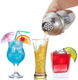 Steel Shaker Cocktail Bar Set Kit with 13 Pieces Bar UtensilsThe Yak Merchant