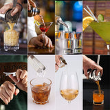 Steel Shaker Cocktail Bar Set Kit with 13 Pieces Bar UtensilsThe Yak Merchant