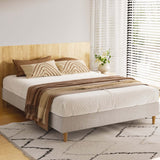 Artiss Bed Frame Double Size Beige ZORAThe Yak Merchant