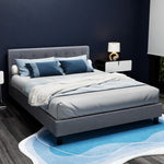Double Size Grey Bed Frame – VANKE