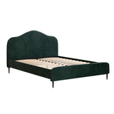 Artiss Bed Frame Queen Size Velvet Dark Green OLANThe Yak Merchant