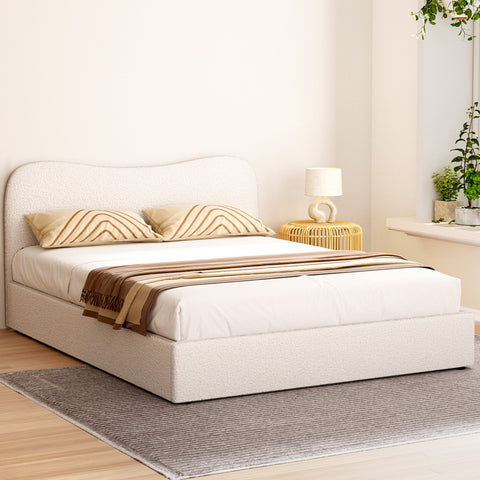 Queen Size Boucle Bed Frame – DARA