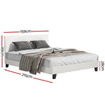 Queen Size Bed Frame – NEO Boucle Upholstered