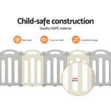 Keezi Baby Playpen 20 Panels Foldable Toddler Fence Safety Play Activity Centre