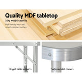 Adjustable 90CM Folding Camping Table – Portable Outdoor Picnic Table