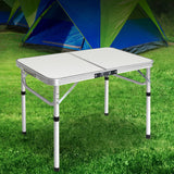 Adjustable 90CM Folding Camping Table – Portable Outdoor Picnic Table
