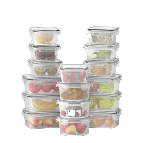 16PC Cereal & Food Storage Dispenser Set