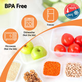 16PC Cereal & Food Storage Dispenser Set