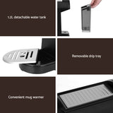 20-Bar Espresso Coffee Machine – Black Café-Style Maker