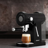 20-Bar Espresso Coffee Machine – Black Café-Style Maker