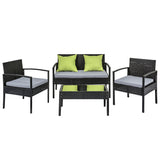 Gardeon Outdoor Sofa Set Wicker Lounge Setting Table and Chairs Patio The Yak Merchant