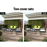 Gardeon Outdoor Sofa Set Wicker Lounge Setting Table and Chairs Patio The Yak Merchant