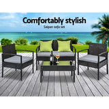 Gardeon Outdoor Sofa Set Wicker Lounge Setting Table and Chairs Patio The Yak Merchant