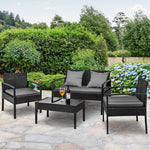 Gardeon Outdoor Sofa Set Wicker Lounge Setting Table and Chairs Patio The Yak Merchant