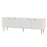 White 180cm TV Stand & Entertainment Unit with Storage