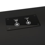 Bedside Table with USB Charging & LED Adjustable Laptop Tray