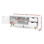 White Larin 120cm TV Cabinet & Entertainment Unit